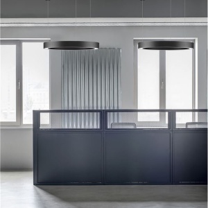 Pendul LED dimabil design modern MORBIDO negru 80cm 115473 universul-luminii.ro