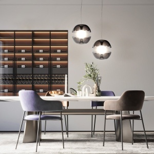 Pendul LED, lustra design modern Rebel crom - Img 5