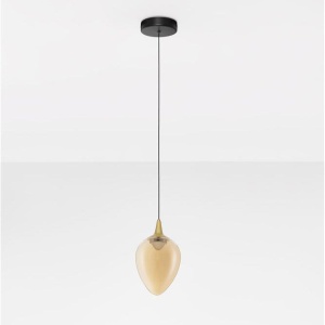 Pendul LED modern, Metal, Sticla, Champaign, Nali 245173 universul-luminii.ro