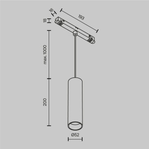 Pendul LED pentru sina magnetica Focus Led Exility 3000K 12W 36 grade - Img 6