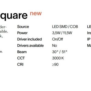Pendul LOOK LED SP1 SQUARE D15 H400 ON-OFF NERO 3000K - Img 3