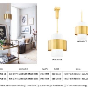 Pendul LUX design minimalist CORINTH small - Img 6