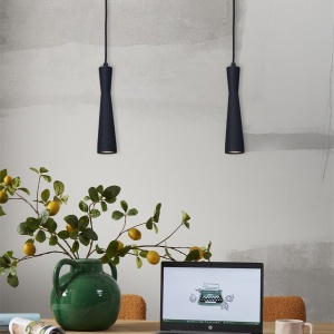 Pendul metal design modern Bordeaux negru 141753 universul-luminii.ro