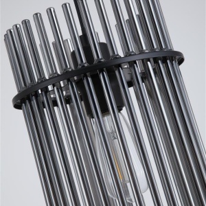 Pendul metal negru, tije din sticla Swizzle 622873 universul-luminii.ro