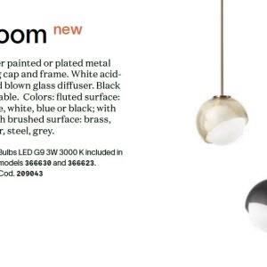 Pendul modern BLOOM SP1 D30 OTTONE - Img 3