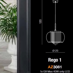 Pendul modern design elegant 23cm Rego ZZ AZ3081 - Img 4