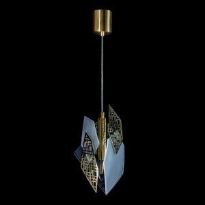 Pendul modern design LUX realizat manual POLYGON - Img 1