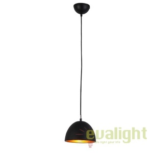 Pendul modern design nordic 18cm MODENA negru/auriu - Img 1