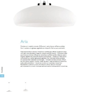 Pendul modern diametru 50cm ARIA SP1 D50 BIANCO 059679 45483 universul-luminii.ro