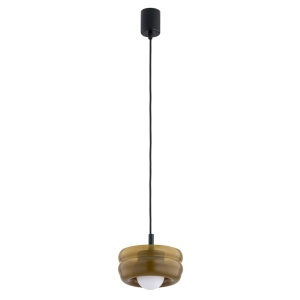 Pendul modern, Living, Hol, Scara, Sticla, Chihlimbar, TEVO 169063 universul-luminii.ro