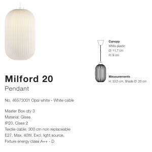 Pendul modern stil scandinav Milford 20 46573001 NL 72063 universul-luminii.ro