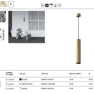 Pendul stil modern minimalist Artisan alb 225603 universul-luminii.ro
