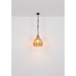 Pendul stil rustic natural HALIA 30cm 198763 universul-luminii.ro