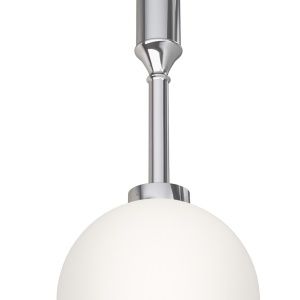 Pendul suspendat din metal crom 33cm si glob sticla Ero I - Img 4