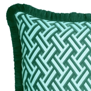 Perna decorativa design LUX Doris S green, 50x50cm - Img 3