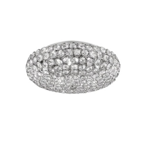 Plafonier cristal Venezian diam.38cm KING PL5 CROMO 075419