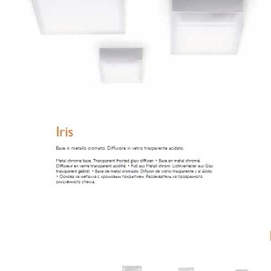 Plafonier crom 22x22cm Iris Pl2 Big D22 52427 50183 universul-luminii.ro