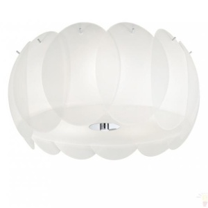 Plafonier modern diametru 40cm, OVALINO PL5 BIANCO 093963