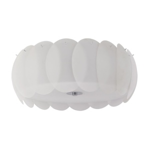 Plafonier modern diametru 52cm, OVALINO PL8 BIANCO 094014