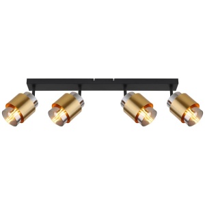 Plafoniera 4L design modern Milley negru, alama 134553 universul-luminii.ro