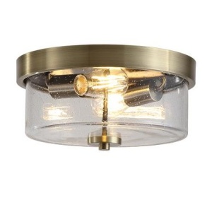 Plafoniera baie metal alama antique sticla IP44 Preston 2L