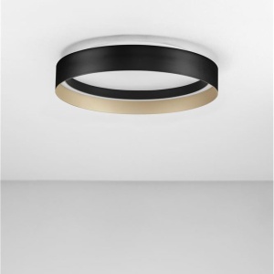 Plafoniera circulara aluminiu negru/auriu LED CCT LUMIA 45cm 632653 universul-luminii.ro