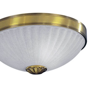 Plafoniera clasic design italian din alama, sticla 3022 RA-PL. 3022/2 102693 universul-luminii.ro