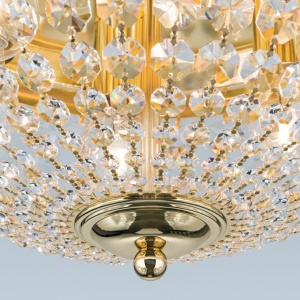 Plafoniera cristal Asfour design elegant lux PLAFOND D-47cm aurie 234803 universul-luminii.ro
