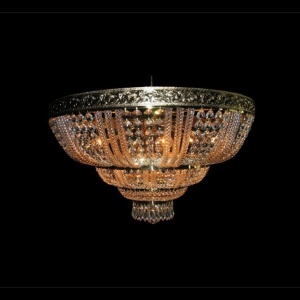 Plafoniera cristal Bohemia, L15 505/20/3; F 3 floor, arms