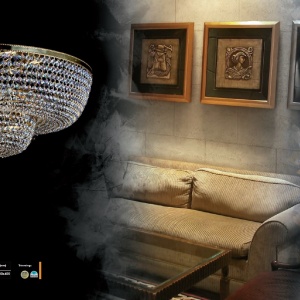 Plafoniera cristal Cristal Bohemia Exclusive diametru 35cm Gerta dia 350 CE 172423 universul-luminii.ro