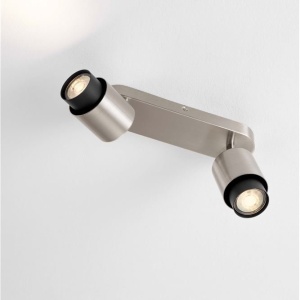 Plafoniera cu 2 spoturi Ison argintiu 160303 universul-luminii.ro