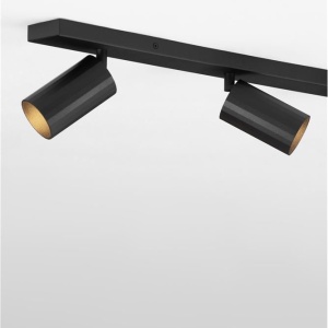 Plafoniera cu 3 spoturi GU10 ZELOS negru 630793 universul-luminii.ro