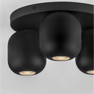 Plafoniera cu 3 spoturi metal negru MARLIN 626053 universul-luminii.ro