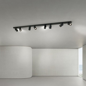 Plafoniera cu 8 Spoturi stil minimalist modern SEAN negru - Img 6