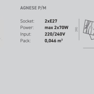 Plafoniera cu sticla efect grafic AGNESE 227903 universul-luminii.ro