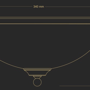 Plafoniera design clasic realizata manual N - Img 3