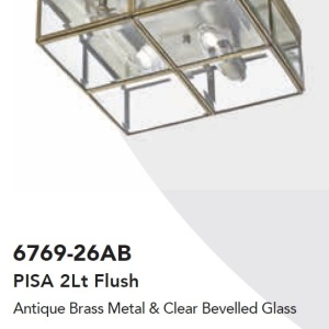 Plafoniera design decorativ Pisa 2L 140533 universul-luminii.ro