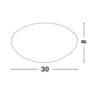 Plafoniera design modern 30cm Shell NVL-702202 77353 universul-luminii.ro