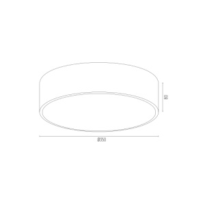 Plafoniera design modern AMORE alb, diametru 35cm 107913 universul-luminii.ro