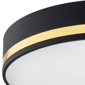 Plafoniera design modern AMORE negru, diametru 25cm 107923 universul-luminii.ro