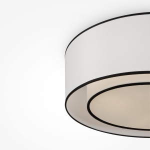 Plafoniera design modern Bergamo alb, negru 119253 universul-luminii.ro