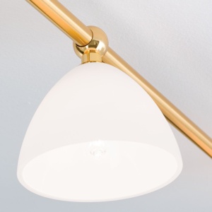 Plafoniera design modern OPALDESIGN 6L, auriu mat - Img 6