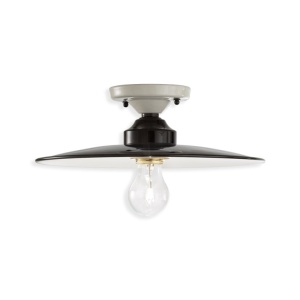 Plafoniera design retro realizata manual B-W, diametru 30cm