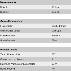 Plafoniera diametru 26cm, Rima shiny brass NU 9-310/26 MS OR 94903 universul-luminii.ro