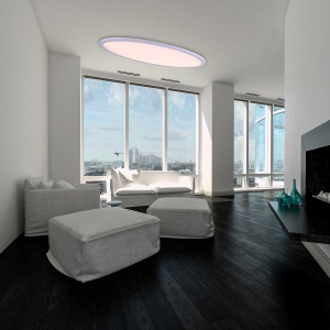 Plafoniera dimabila cu iluminat LED si telecomanda Pesaro 35x80cm 1295323 NV 180323 universul-luminii.ro