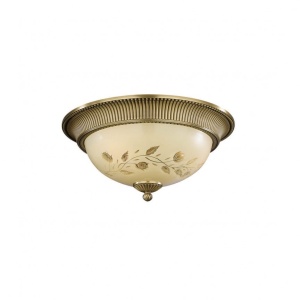 Plafoniera din alama cu sticla decorata design italian D-40cm 6208