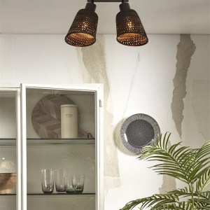 Plafoniera eco din bambus Java 2-Shade bl/15x17, bl 64253 universul-luminii.ro