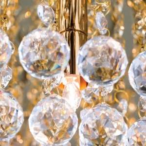 Plafoniera eleganta cristal K9 diam. 50cm Gloria DLU 2378/6/50 gold OR 56563 universul-luminii.ro