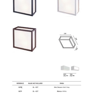 Plafoniera exterior, Protectie IP65, UTAH gri MA-8378 171803 universul-luminii.ro