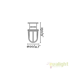 Plafoniera / Lampa de exterior din alama stil clasic MAUREN 70993 178753 universul-luminii.ro